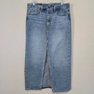 Classic Blue Denim Skirt